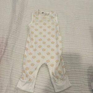 Monica and Andy pretzel print jumpsuit